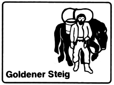 Wanderwegmarkierung Goldener Steig - Gulden Straß 