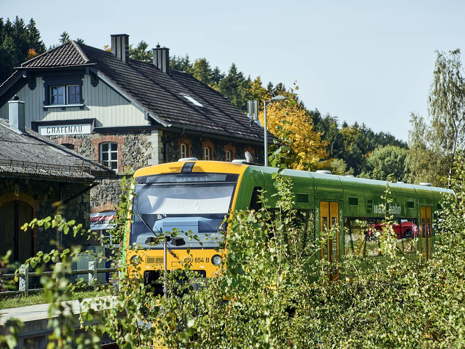 Bahnhof Grafenau mit Waldbahn 